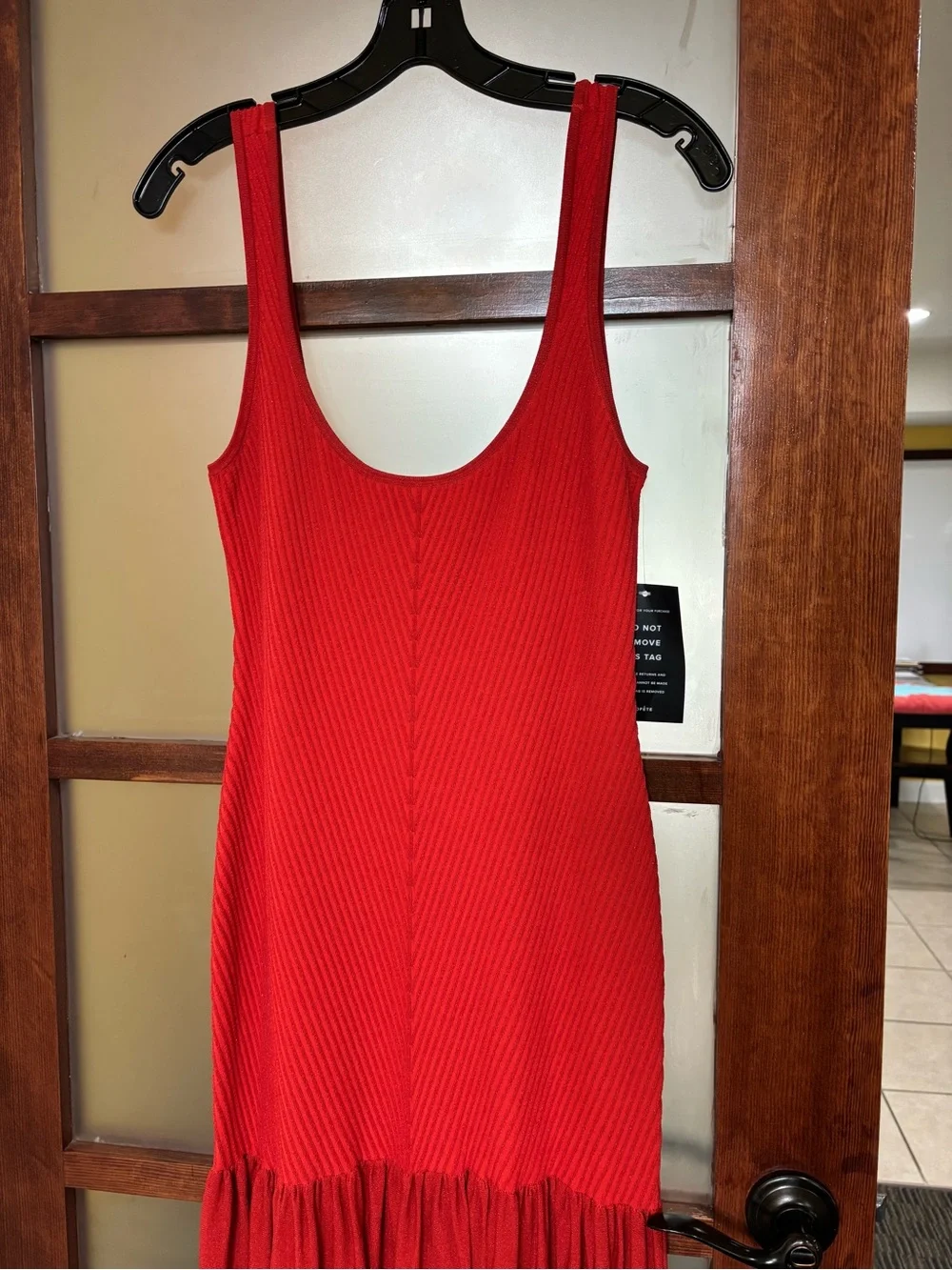 Retrofete Red Maxi Dress - Picture 2 of 8